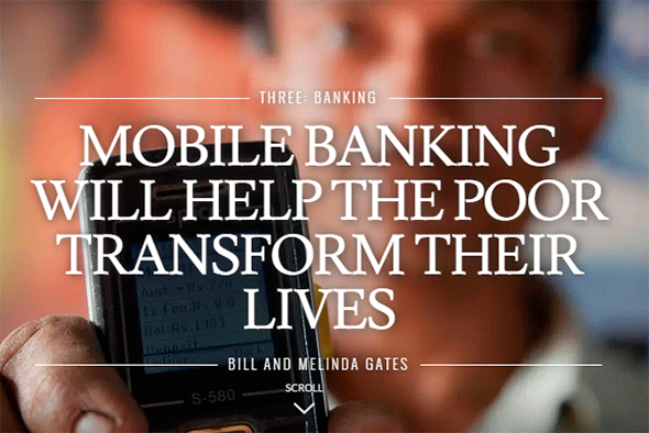 Мобильный банкинг поможет беднякам изменить свою жизнь - Билл Гейтс